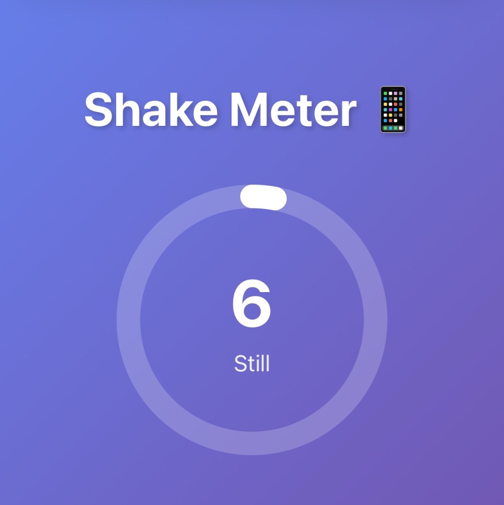 Vibe Coding on the couch – iOS Shake&nbsp;Detector